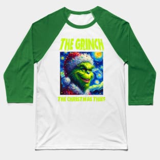 Grinch in starry night Baseball T-Shirt